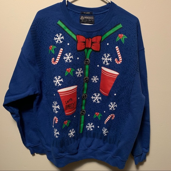 Let’s Party Christmas Sweater - Picture 1 of 2
